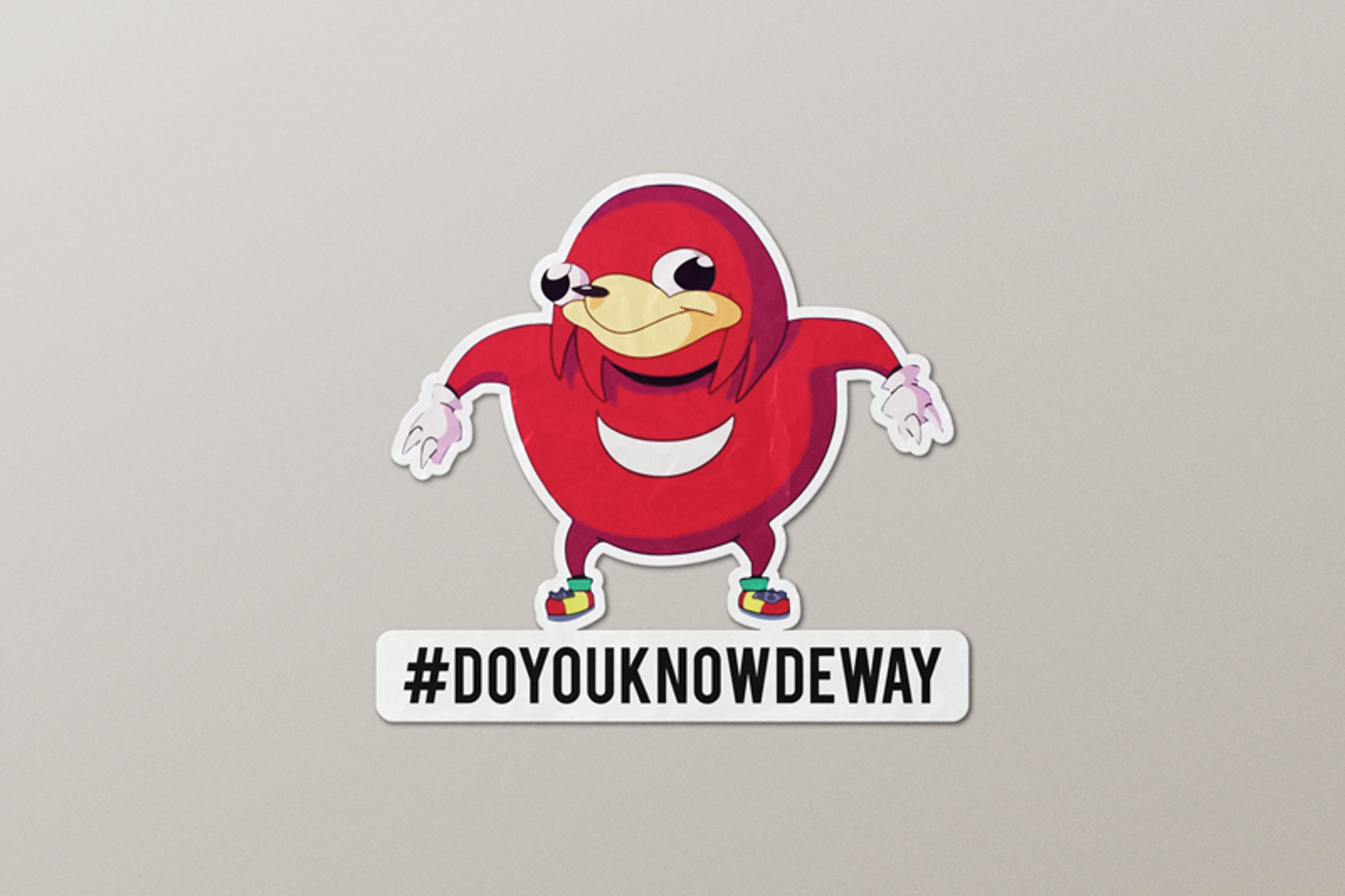 Uganda Knuckles Sticker